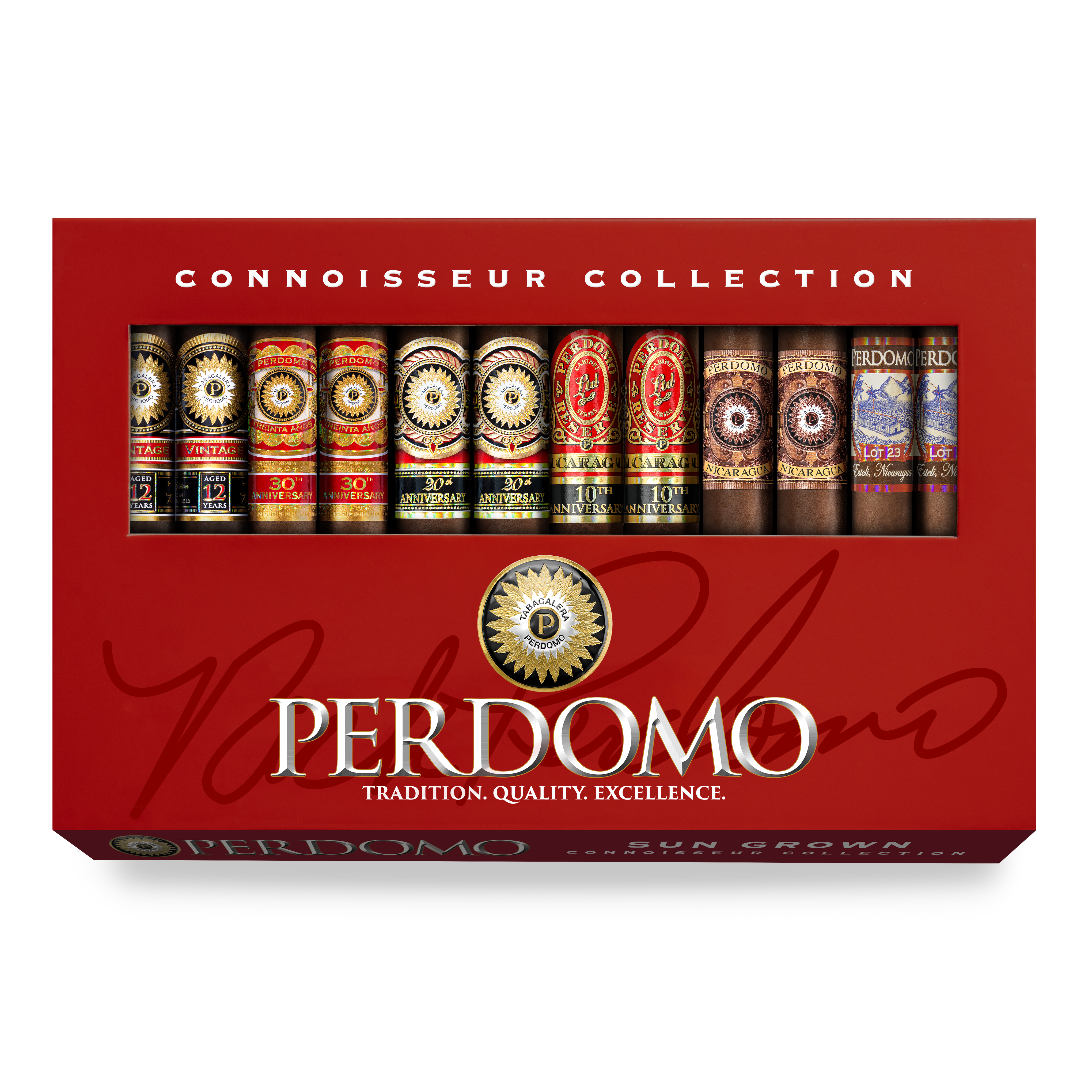 Perdomo Sampler Connoisseur Collection Sun Grown 12er Toro