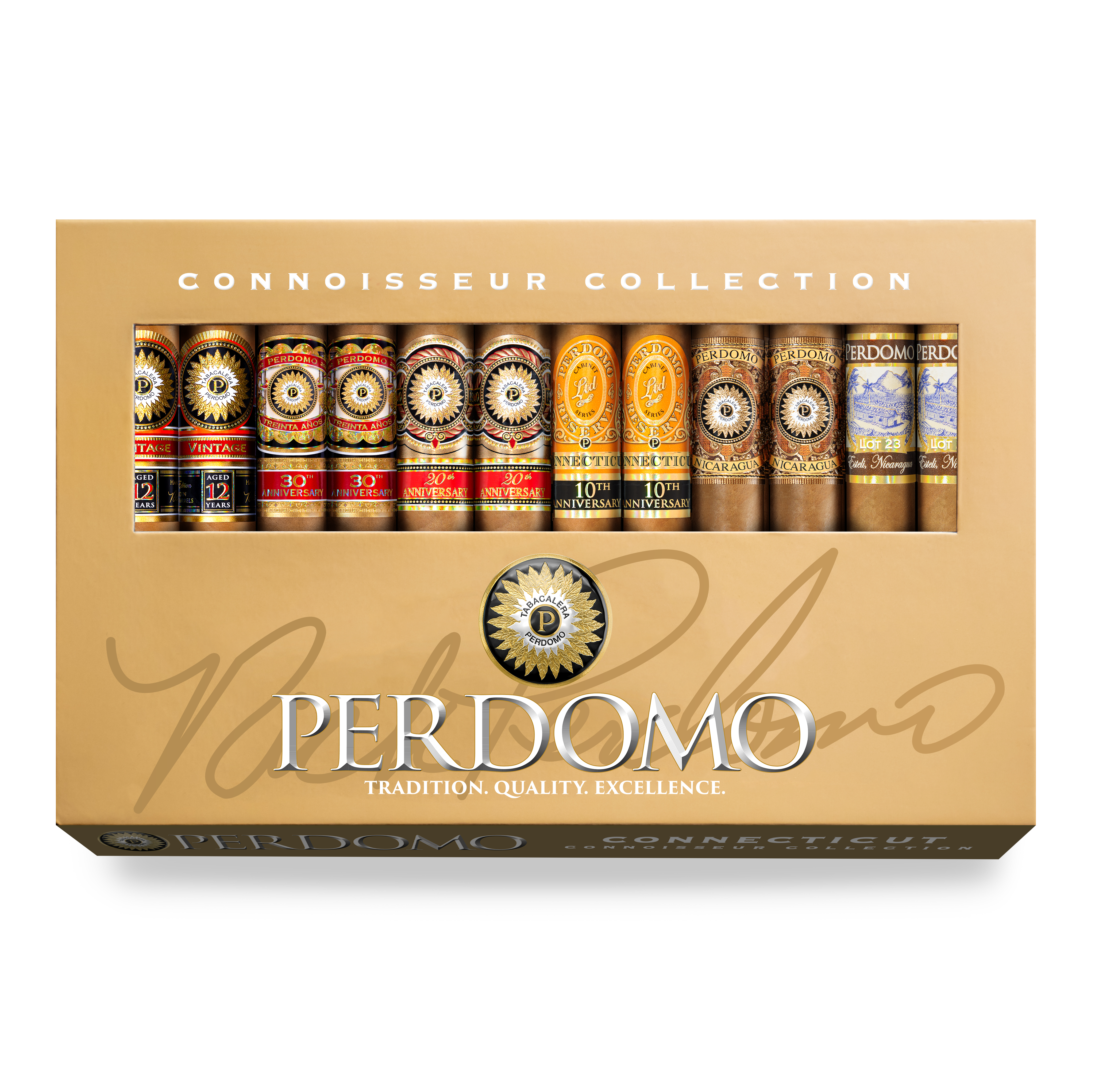 Perdomo Sampler Connoisseur Collection Connecticut 12er Toro