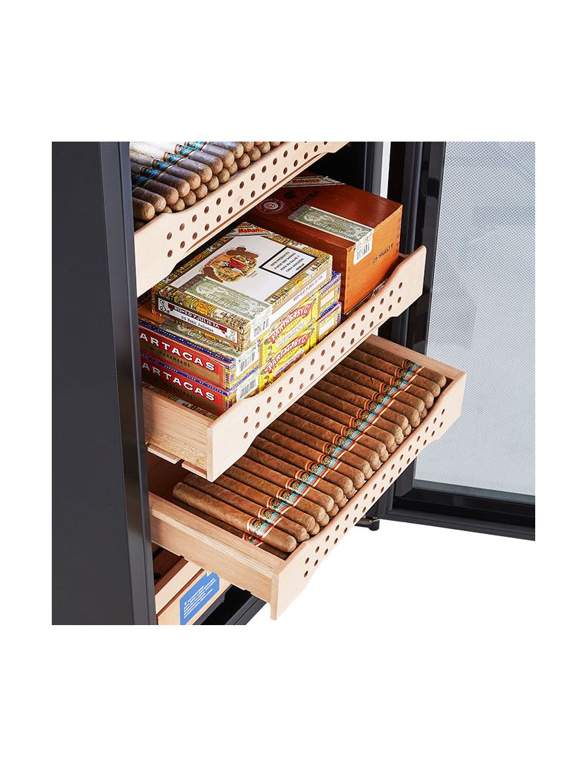 Afidano B2 Zigarren-Humidor-Schrank außen in Stahl