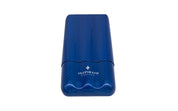 Inzpirato Fibra Carbono 3-Cigar Case- Blue