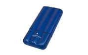 Inzpirato Fibra Carbono 3-Cigar Case- Blue