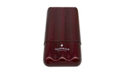 Inzpirato Fibra Carbono 3-Cigar Case- Red