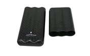 Inzpirato Fibra Carbono 3-Cigar Case- Black