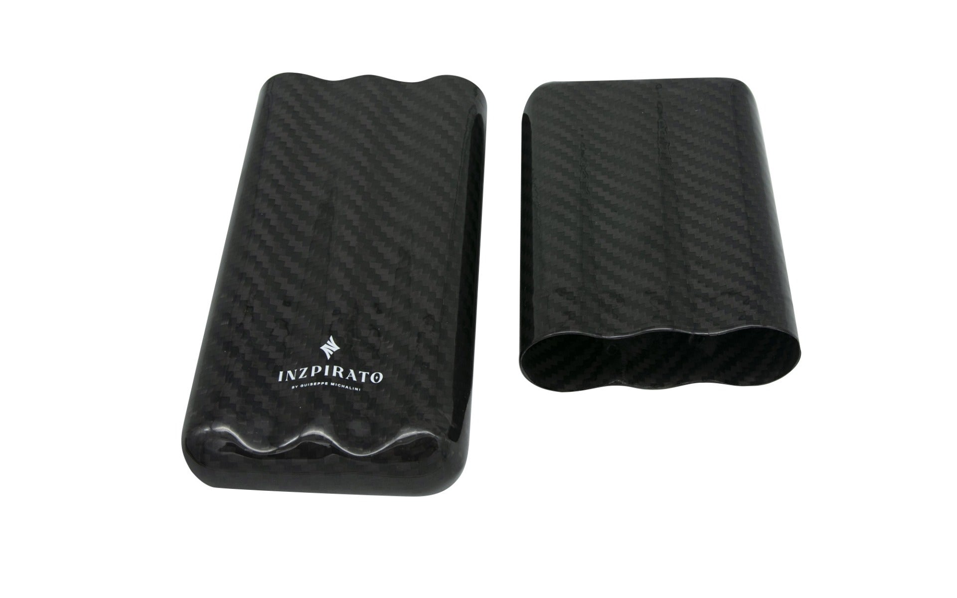 Inzpirato Fibra Carbono 3-Cigar Case- Black
