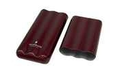 Inzpirato Fibra Carbono 3-Cigar Case- Red