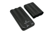 Inzpirato Fibra Carbono 3-Cigar Case- Black