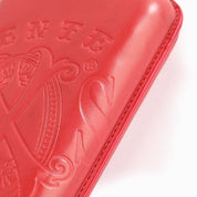Fuente The OpusX Society OXS Spanischer Nobuk Leder Zigarrenetui- El Rojo Rot
