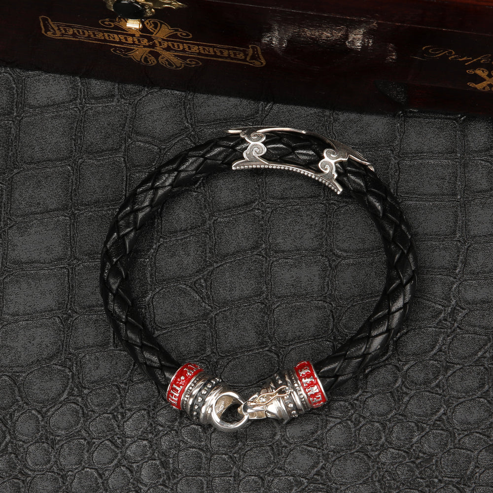 Fuente The OpusX Society Lederarmband Schwarz