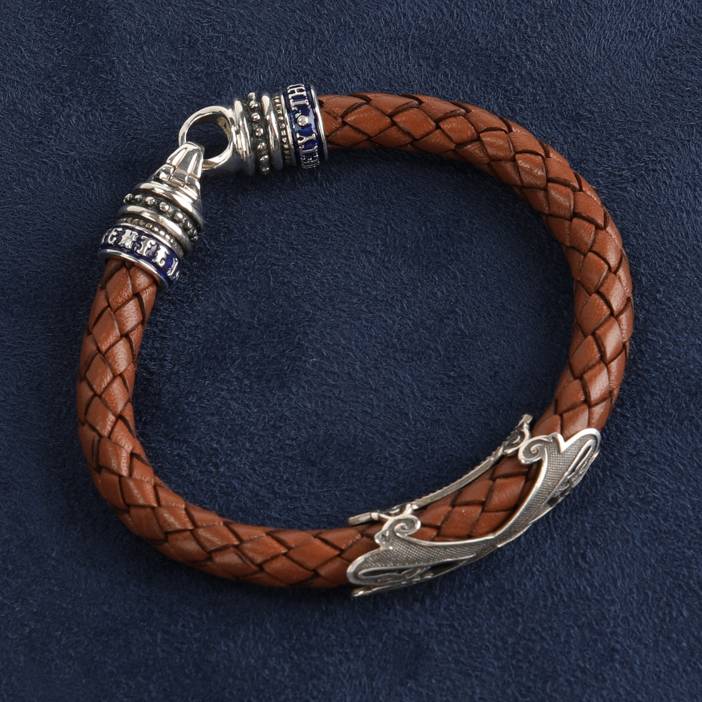 Fuente The OpusX Society Lederarmband Braun