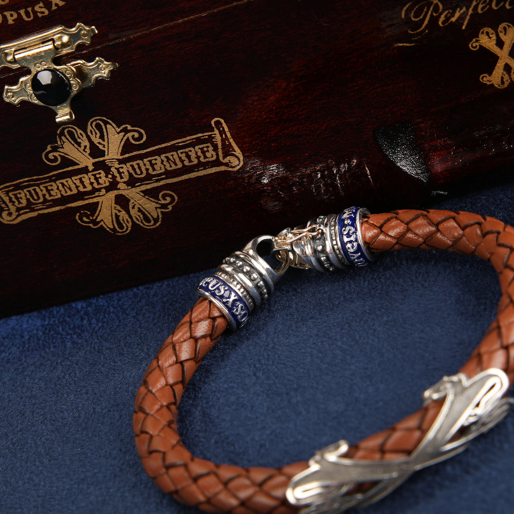 Fuente The OpusX Society Lederarmband Braun