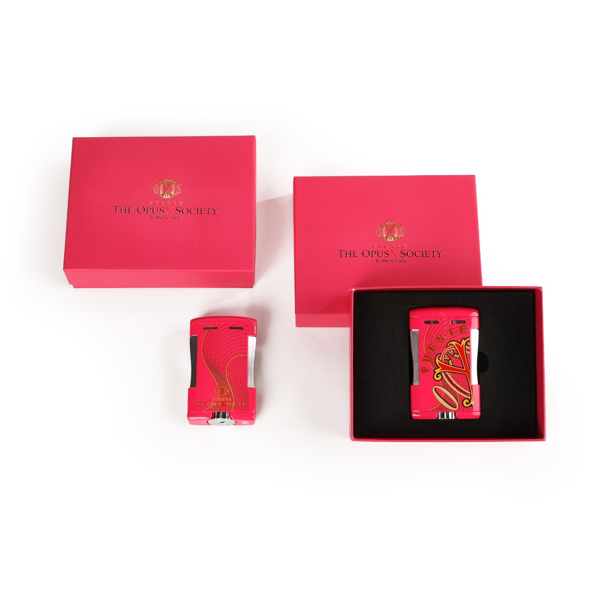 Fuente The OpusX Society OXS Tischfeuerzeug - La Fucsia (pink)