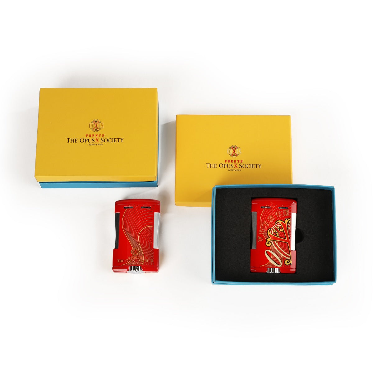 Fuente The OpusX Society OXS Tischfeuerzeug - La Roja Rot